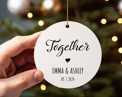 Together 1 - Ceramic Circle Ornament