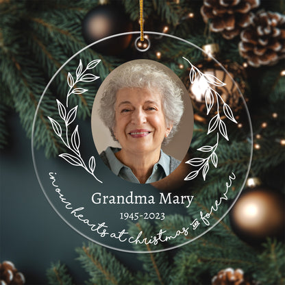 Memorial 6 - Personalized Circle Acrylic Ornament