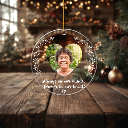 Memorial 8 - Personalized Circle Acrylic Ornament