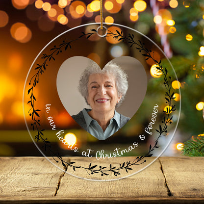 Memorial 9 - Personalized Circle Acrylic Ornament