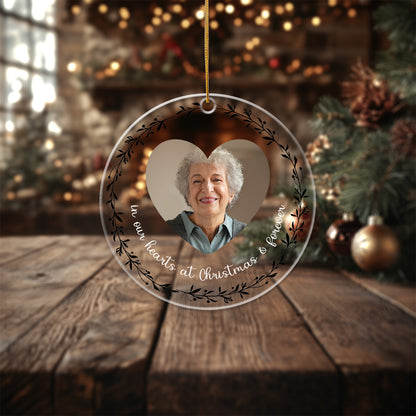 Memorial 9 - Personalized Circle Acrylic Ornament